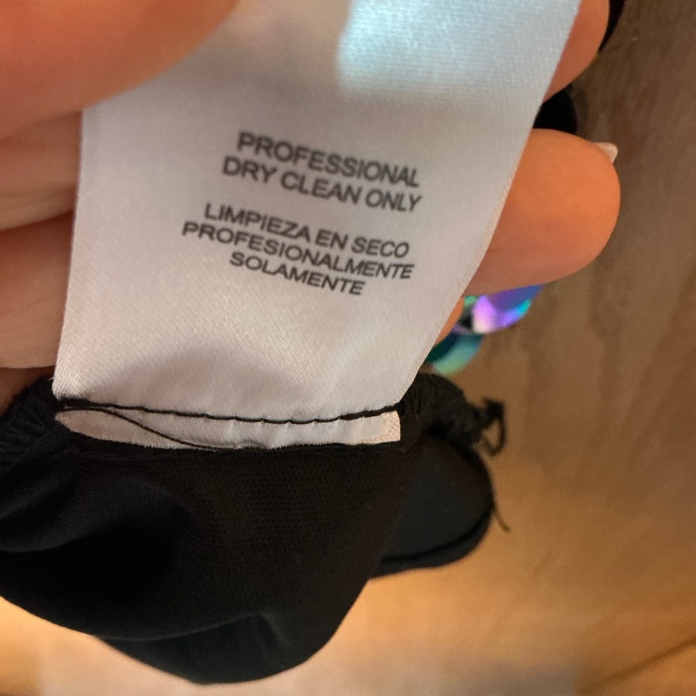 City Studio Juniors Sequin Paillette Mini Dress Iridescent Blue and Green SM New - Picture 12 of 12